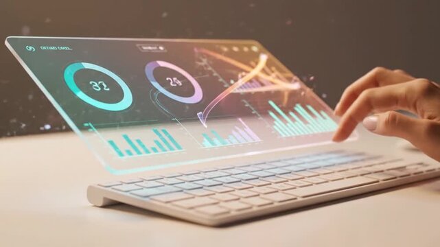 online shopping concept with laptop, online shopping concept on a virtual screen, online shopping concept in modern business with digital theme
