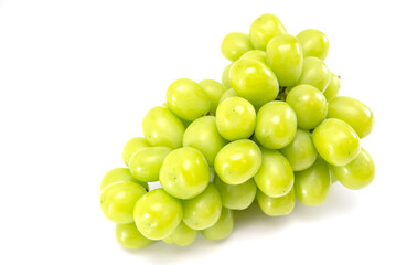 Muscat grape isolated on white background.