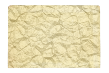 Crumpled Yellow Paper Texture Background Design