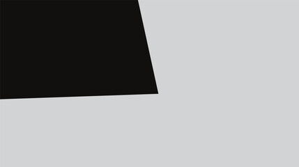 Blank photo frame on a white background featuring a square black border and empty paper canvas for art gallery design or office business display