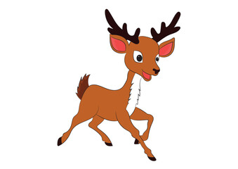 Cartoon Deer Vector Image 
