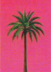 Fototapeta premium Vibrant tropical palm design