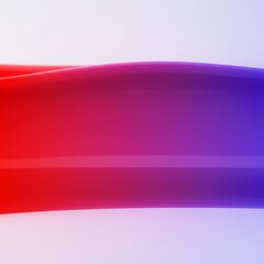 Smooth, wide band of light dispersion colors transitioning from red to violet against a clean, empty white backdrop for copy space, green, frequency, empty