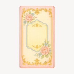 Naklejka premium Elegant floral vintage card design.