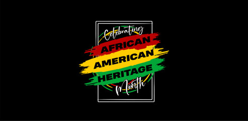 African American Heritage Month holiday concept