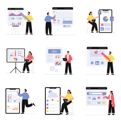 SEO Vector Illustration Set 3