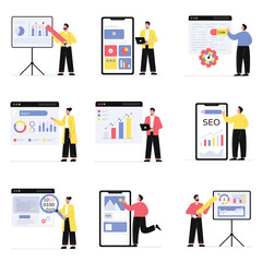 SEO Vector Illustration Set 1