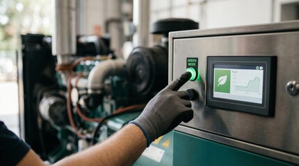 Operation of Eco-Friendly Generator Control System in Industrial Facility