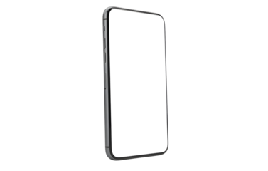 Smartphone frame isolated on transparent background