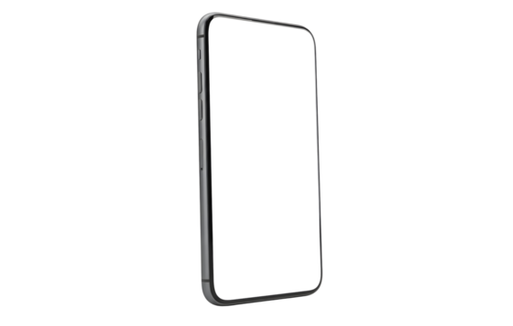 Smartphone frame isolated on transparent background - Powered by Adobe