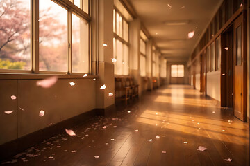 春風に舞う教室の記憶