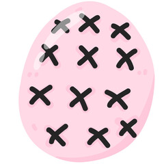 Obraz premium Spooky Easter Egg Gothic Holiday Art