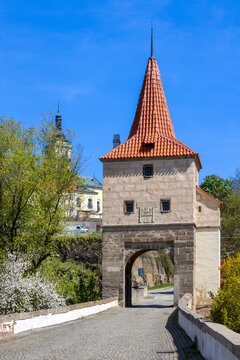  Most gate, town Stribro, Czech republic