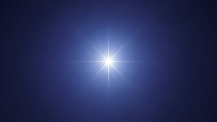 Vibrant starburst effect with bright light on dark blue background