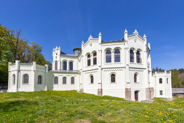 Obraz premium Riding school Svetce near town Tachov, Czech republic - National cultural monument and largest riding hall in Czech Republic