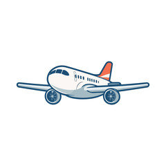 vector illustration of airplane