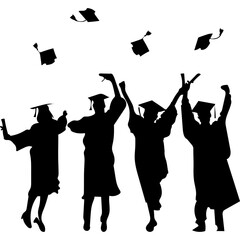 Celebrating Graduation Illustration