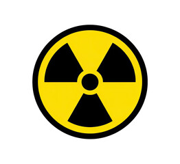 Radiation Warning Symbol Yellow Black Circular Graphic Hazard Icon