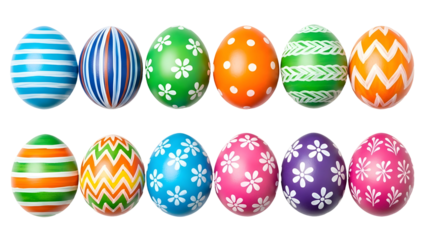 Colorful easter eggs