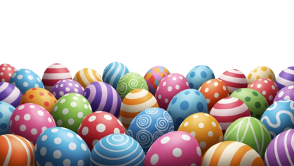 Colorful easter eggs