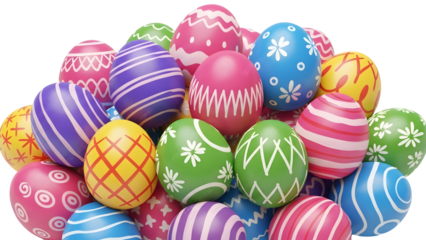 Colorful easter eggs