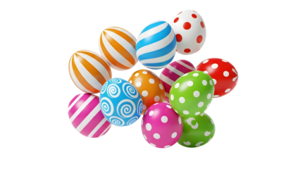 Colorful easter eggs