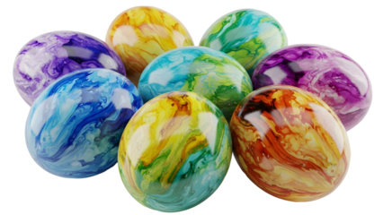 Colorful easter eggs