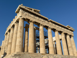 Obraz premium 世界周遊エーゲ海クルーズ パルテノン神殿