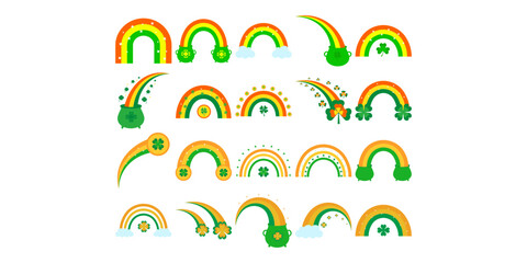 Patrick's Day Rainbow Illustration