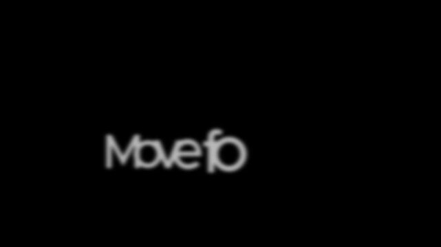 'Move forwa' with a typing cursor on a black background.