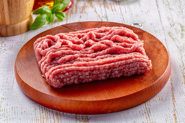 Raw minced meat for cooking