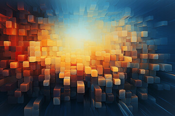 A surreal abstract background created by an AI algorithm.