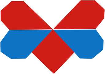 abstract  Heart logo letter v Or check mark