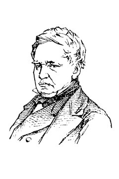 Jules Dufaure, prominent French statesman and lawyer who served multiple times as Prime Minister of France during the Third Republic, old vintage illustration, 1897