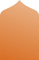 Gradient Islamic Arch Frame Design Asset for Invitations and Social Media