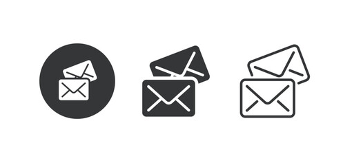 Email icon. Multi series icon. Perfect pixel isolated on white background. Vector illustration