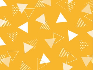 ポップな柄の三角形の背景素材