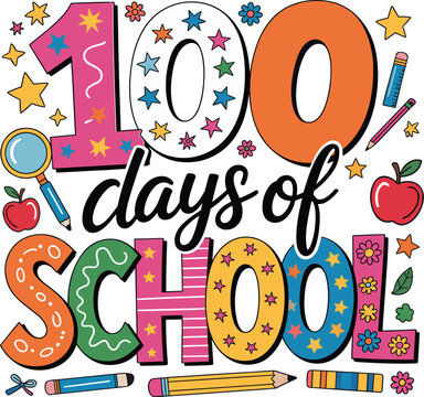 Happy 100 Days of School Graphic