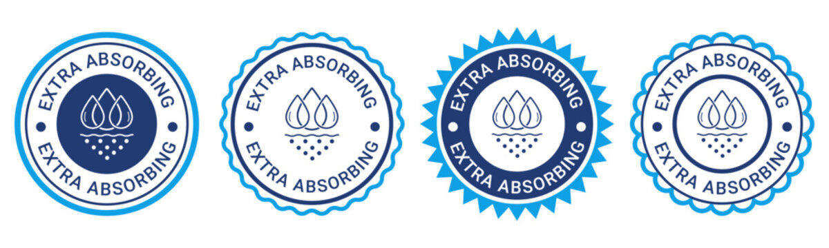 Extra Absorbing Blue Seal Badge Icons