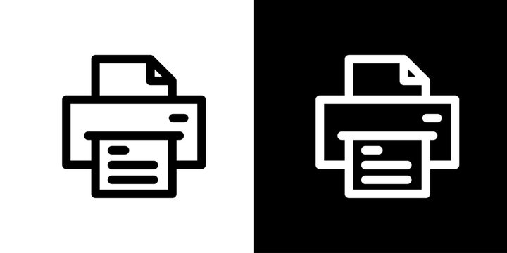 印刷・プリンターのアイコン（ベクター）