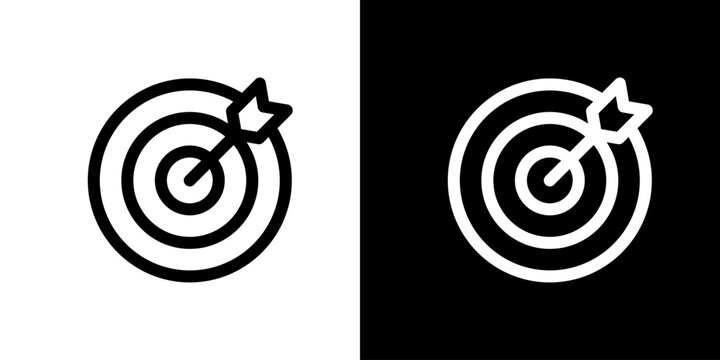 ターゲット・目標・狙いのアイコン（ベクター）