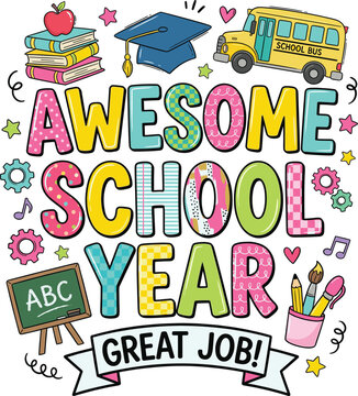 Happy 100 Days of School Graphic