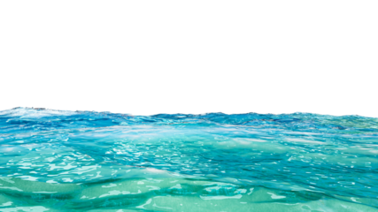 Aqua Tranquility: A serene expanse of clear, turquoise water shimmers under a bright sky, inviting peace and contemplation.