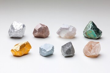 Shimmering minerals showcase diverse colors and textures, highli