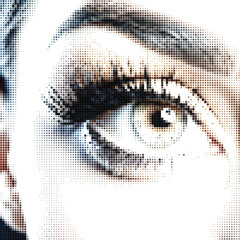 Close Up Human Eye Detail