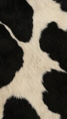 Black and white cowhide texture