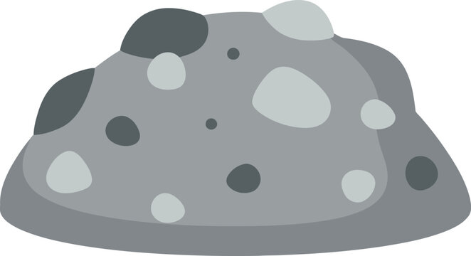A geological deposite icon in flat art style on a plain white background