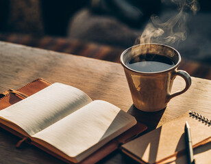 Quiet Sunday Planning with hot drinks