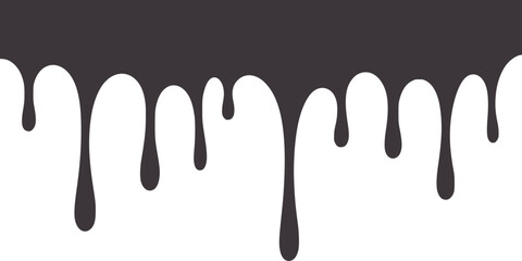 Dark gray paint drips a abstract texture black dripping