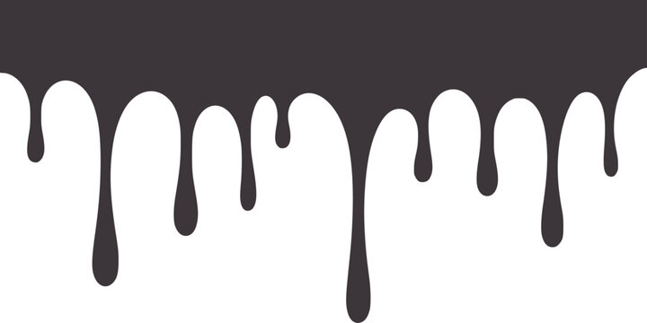 Dark gray paint drips a abstract texture black dripping